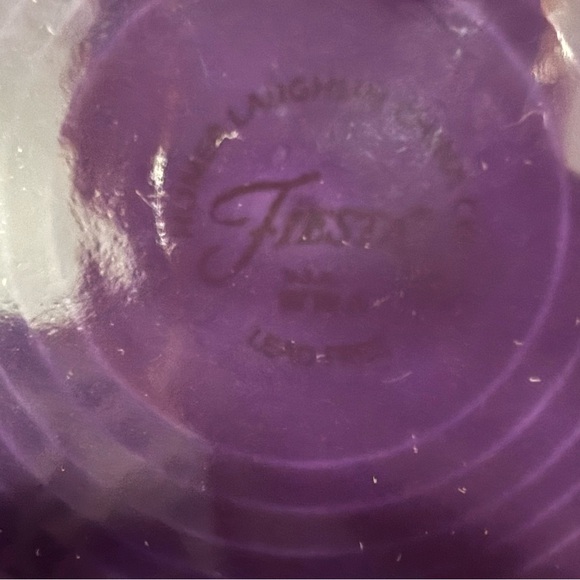 Fiesta Homer Laughlin Red and Dark Purple Plum Salad Dessert Plates 7” Lead Free - Picture 7 of 9